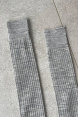 Schoolgirl Socks (Merino Wool Blend) - Grey Melange