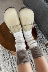 Color Block Cottage Socks - Oatmeal / Flax