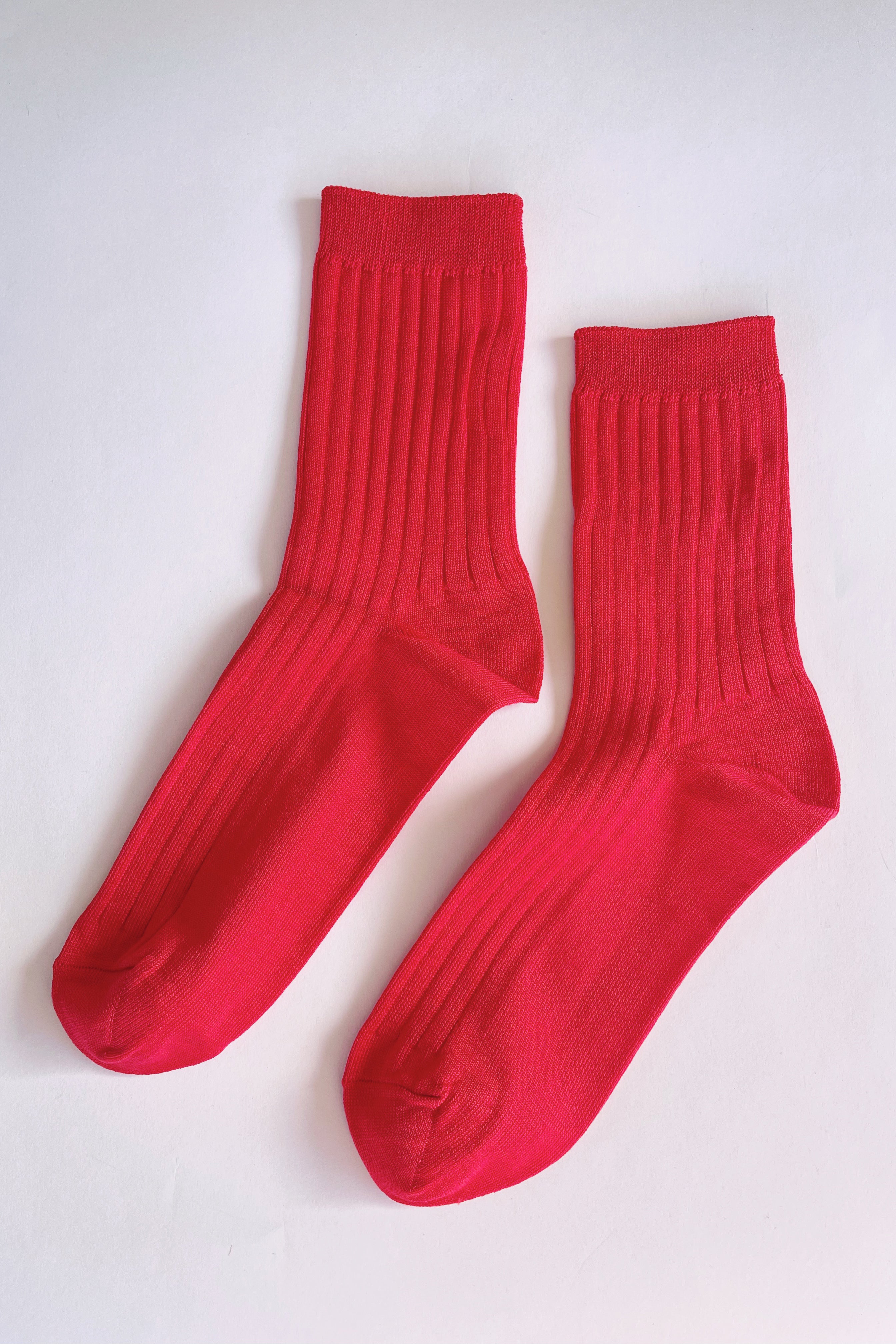 Ses Chaussettes (Coton MC) - Rouge Classique 