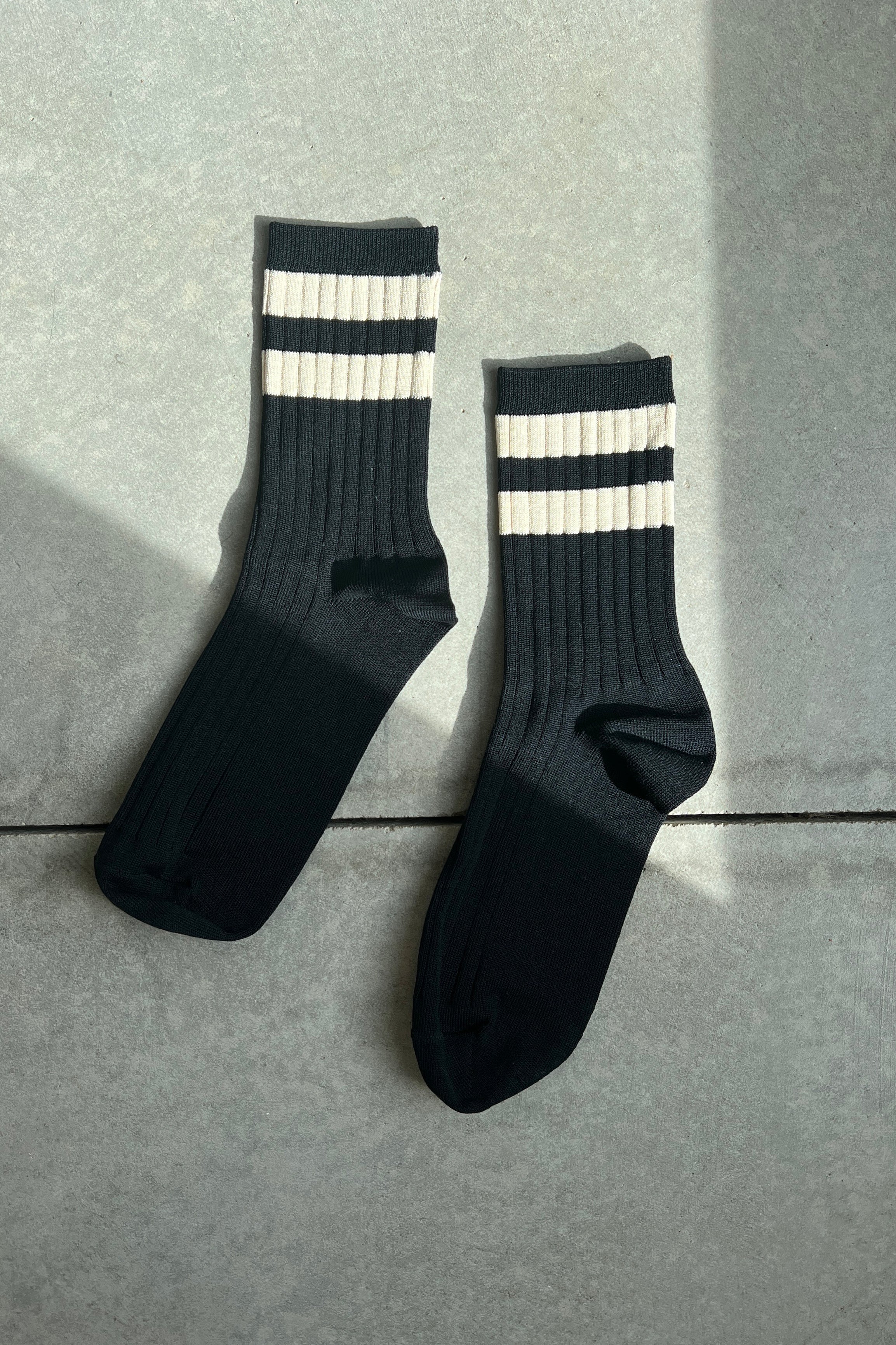 Ses chaussettes universitaires - Noir