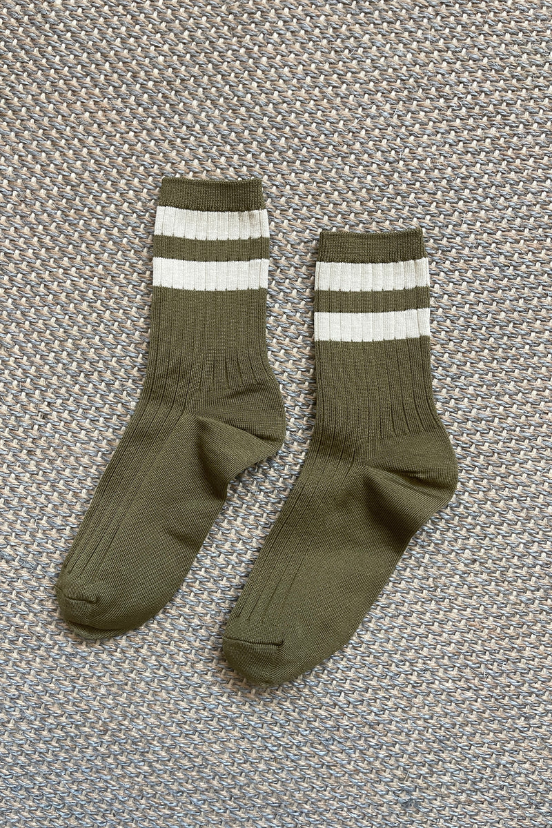 Her Varsity Socks - Fern