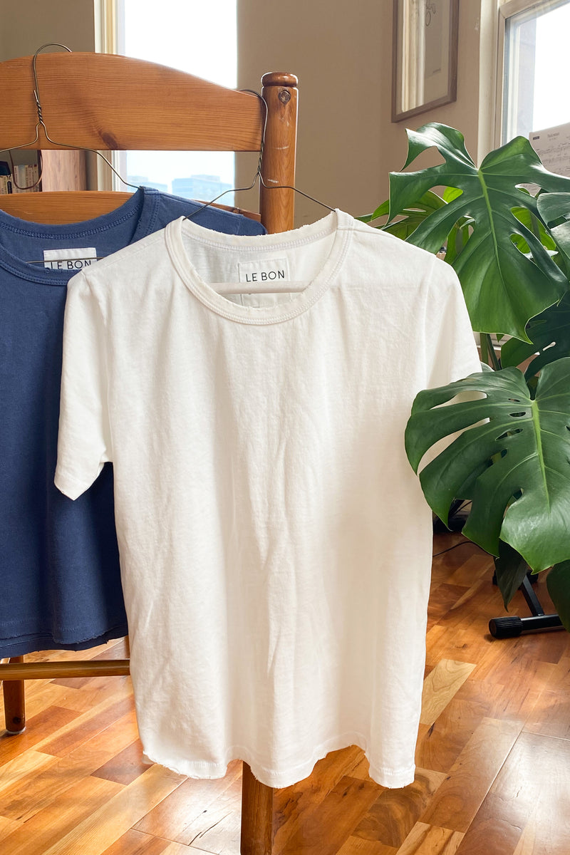 T-shirt blanc vintage pour garçon - Fabriqué en coton biologique