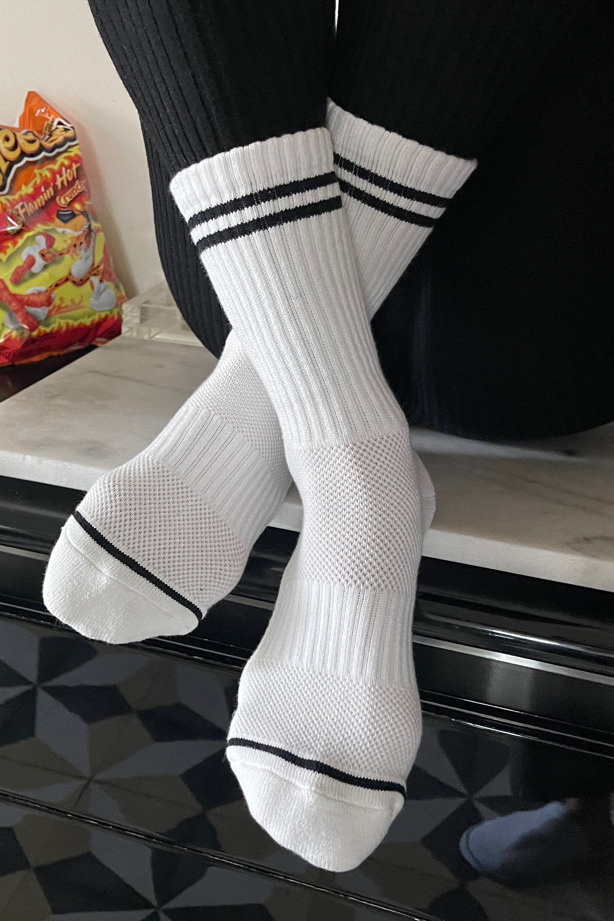 Chaussettes Boyfriend - Blanc Classique